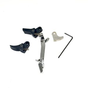 Alternative view of Glock-Mod Polymer Glock FRT V2 Trigger Bar Kit – (1) Reset Trip (2) Trigger Shoes (1) Bar (2) Springs