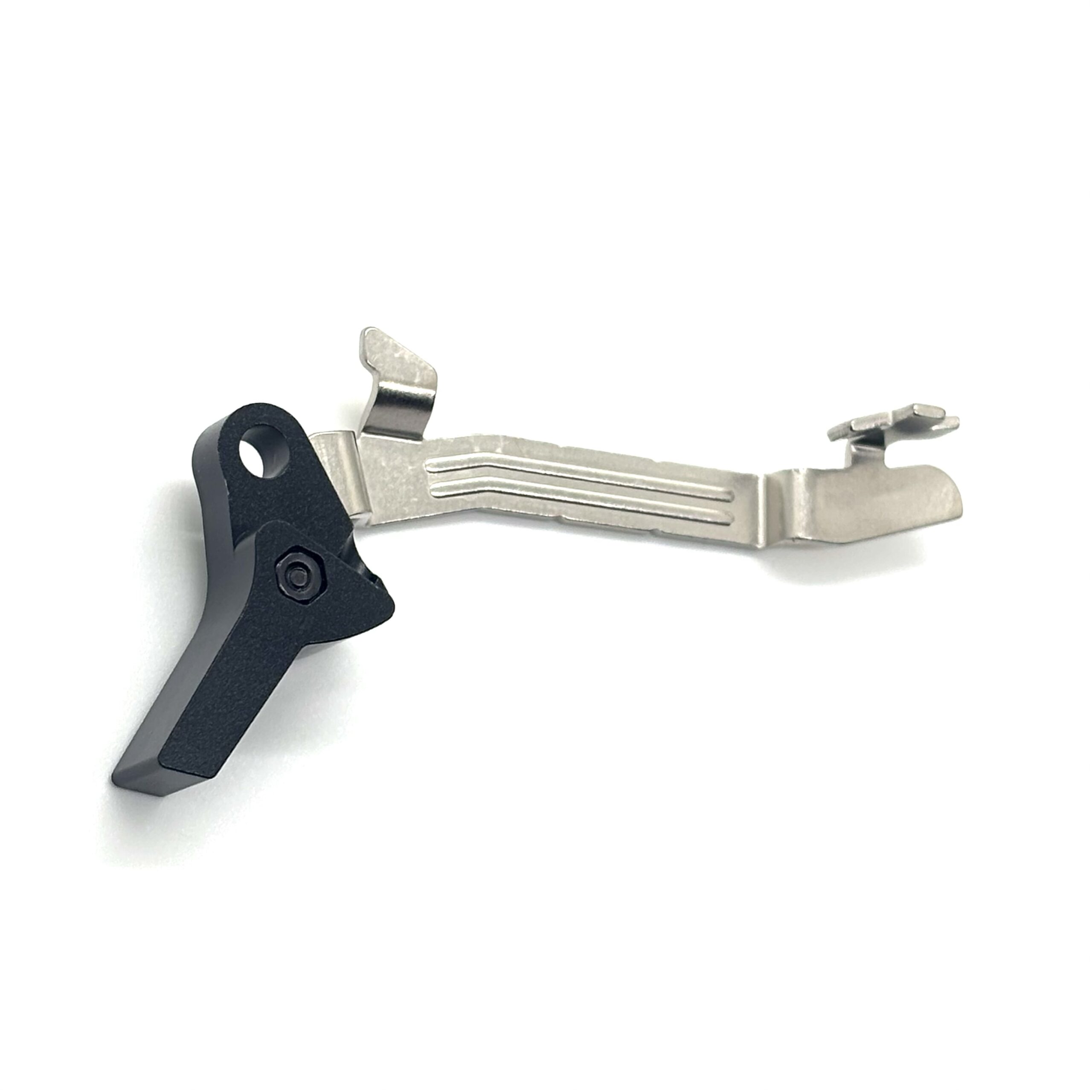 Glock-Mod Glock 43 43X 48 FRT V2 DROP IN Trigger Bar Kit / Flat or Curve Aluminum Shoe w/ Steel Curved Trip — image 3